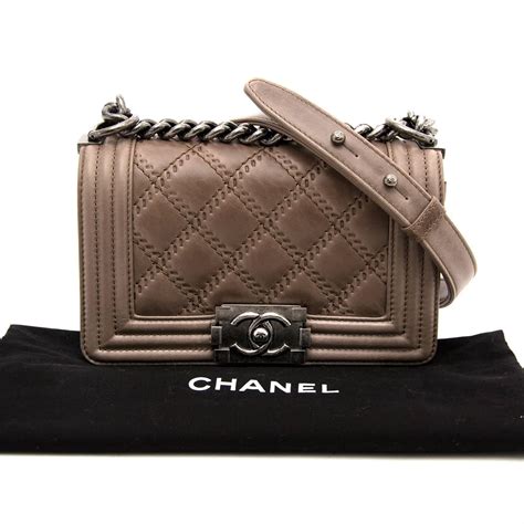 taupe chanel boy bag|chanel bag.